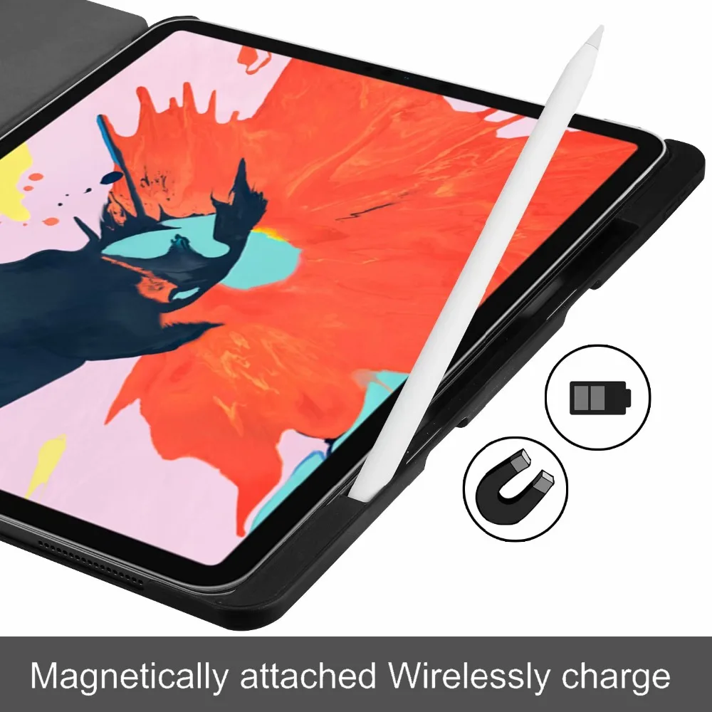 Магнитный чехол для iPad Pro 12,9 2018 tablet чехол с принтами smart cover для нового iPad Pro 12,9 ''funda с карандашом + ручка
