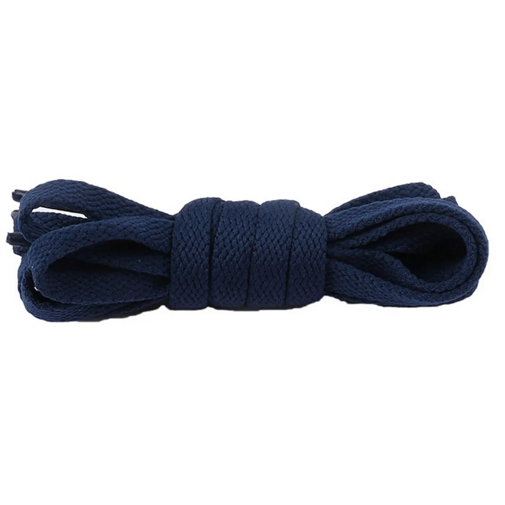 Плоские цветные спортивные кроссовки шнурки#180306 - Цвет: Navy