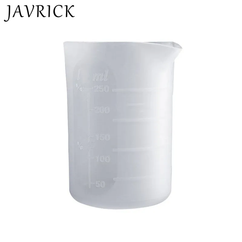 

Crystal Epoxy Mold DIY Handmade Tool with Scale 250mI Free Cleaning Silicone Measuring Cup