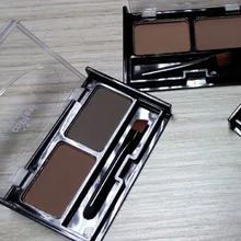 2 цвета микс натуральный Водонепроницаемый бровей порошок бровей Макияж Тени с кистью 998