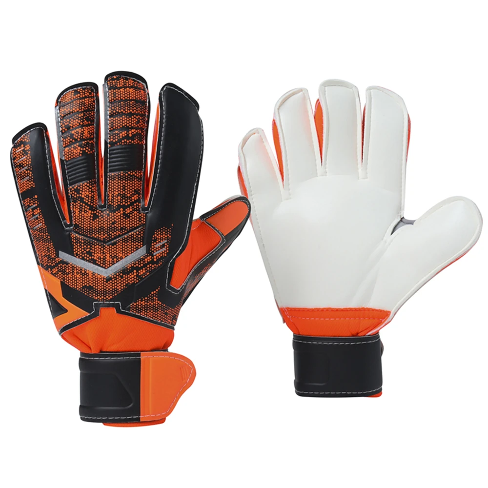 

Professional Football Soccer Goalkeeper Gloves Soft Full Latex Non-slip Protector Futbol Goal Keeper Gloves 5 Finger Save Guard