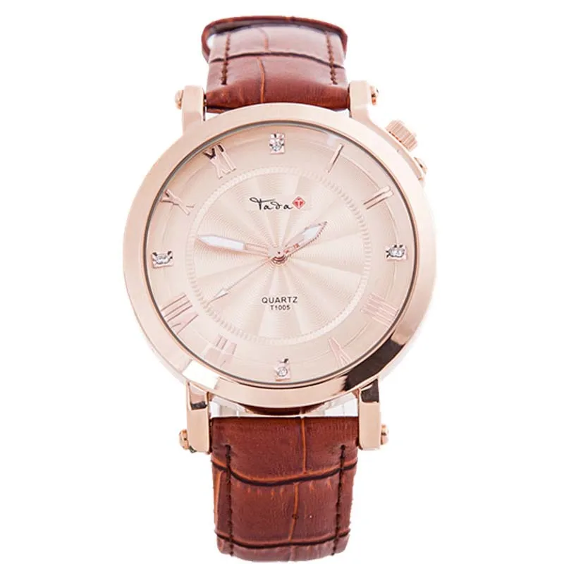 

Women's Watches New Waterproof Leather Strap Quartz Wristwatches Business Casual Watch Watch Simple Business Men Watch sale
