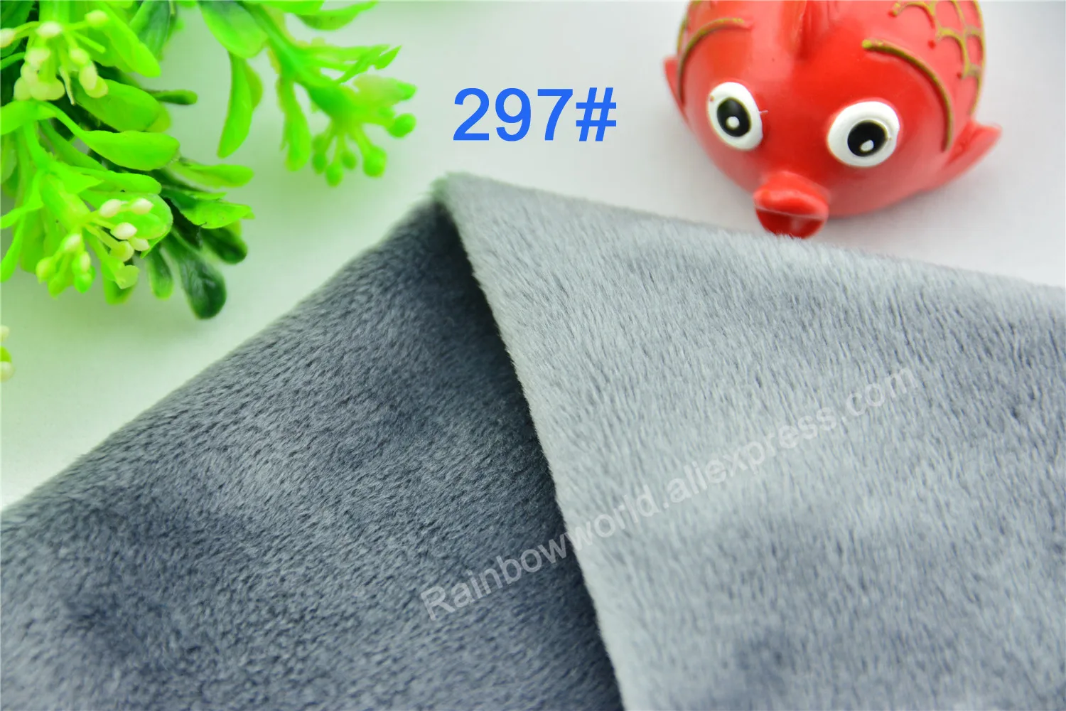 297# Gray Color Super Soft Short Hair 2-3mm Fleece Fabric Velvet Microfiber Velboa for DIY Patchwork Toy Shoes Sofa Pillow | Дом и сад
