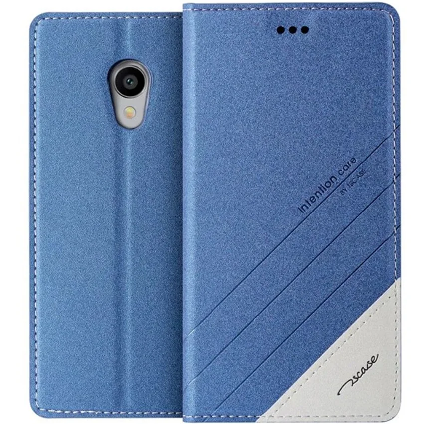  TSCASE High quality stand Flip leather (PU) case cover For Meizu M3 mini / M3S mini 5.0 inch Phone With Magnetic button 
