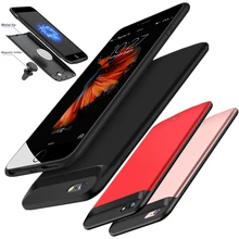 U2 внешний Магнитный ТПУ бампер запасной внешний аккумулятор зарядное устройство чехол для iPhone 6 6S 7 Plus