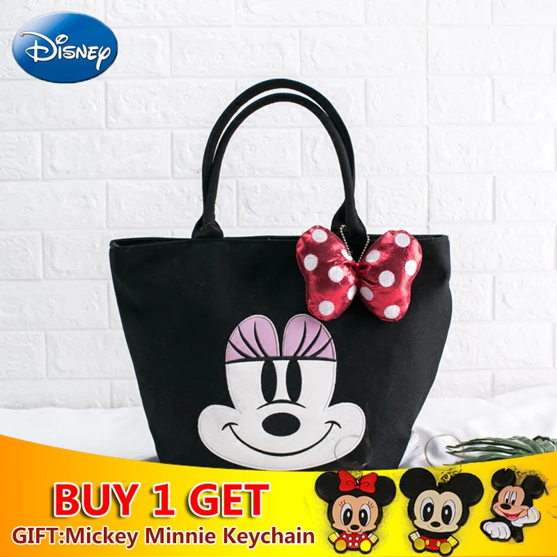 

Disney Mickey Minnie Mouse Shoulder Bag Women Large Capacity Women Handbag Fashion Shopping Girl Leisure Bags Plush Backpack