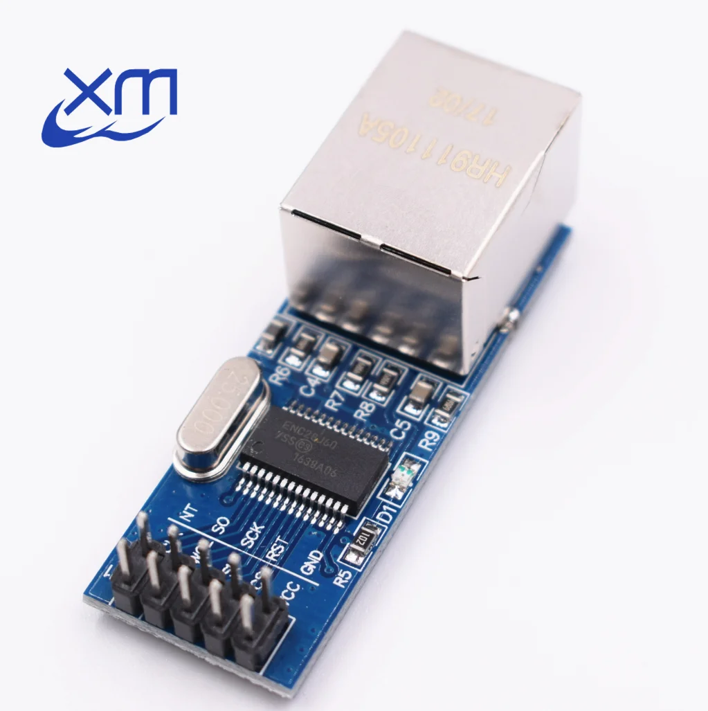 

1PCS/LOT mini ENC28J60 LAN Ethernet Network Board Module 25MHZ Crystal AVR 51 LPC 3.3V B82