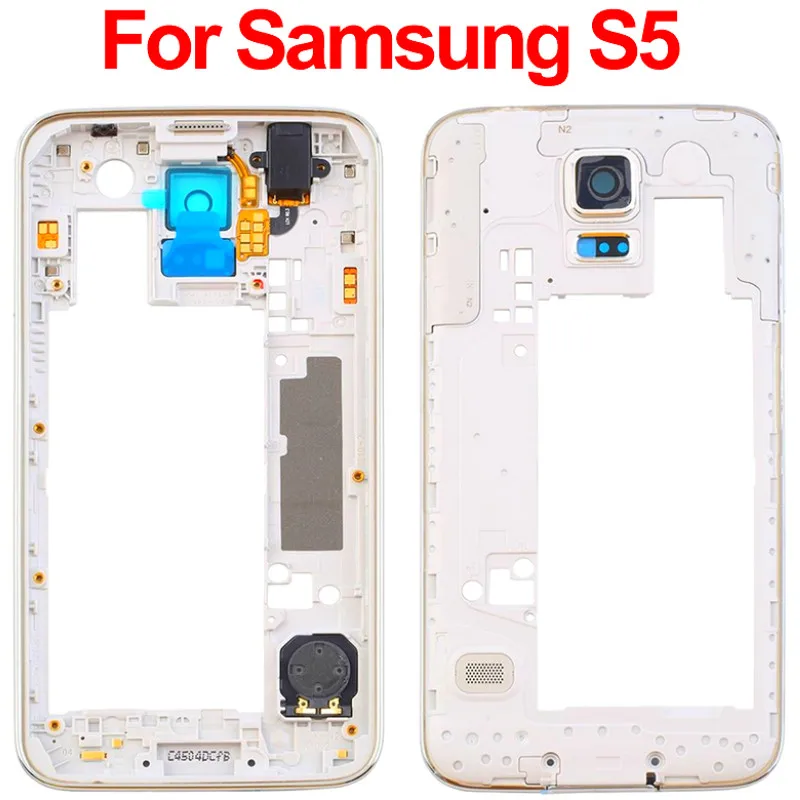 

Original Free Shipping Middle Back Frame Chassis Plate Bezel Back Housing For Samsung Galaxy S5 i9600 G900F G900M G900H G900P