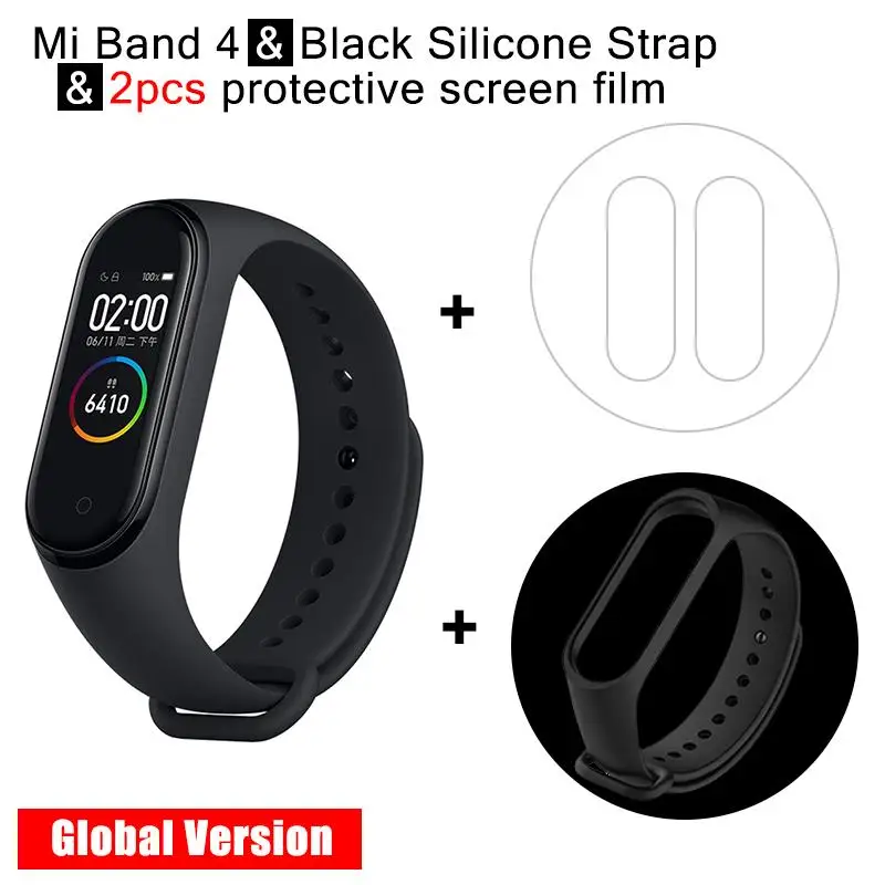 Xiao mi Band 4 Smart Band AMOLED сенсорный экран фитнес-трекер монотор сердечного ритма mi Band 4 глобальная версия шагомер - Цвет: 5