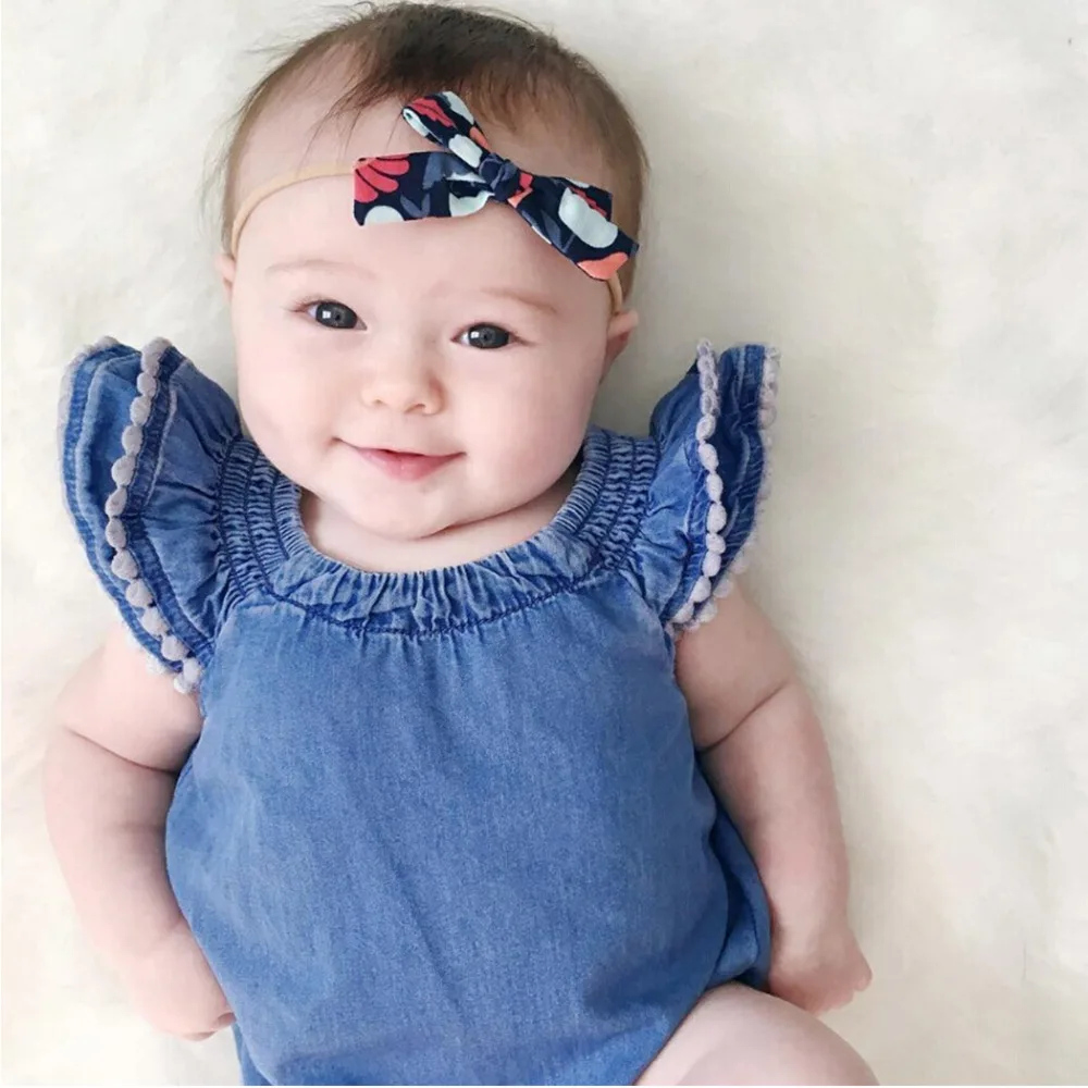 Buy 2017 Fashion baby clothes Blue Cute baby rompers
