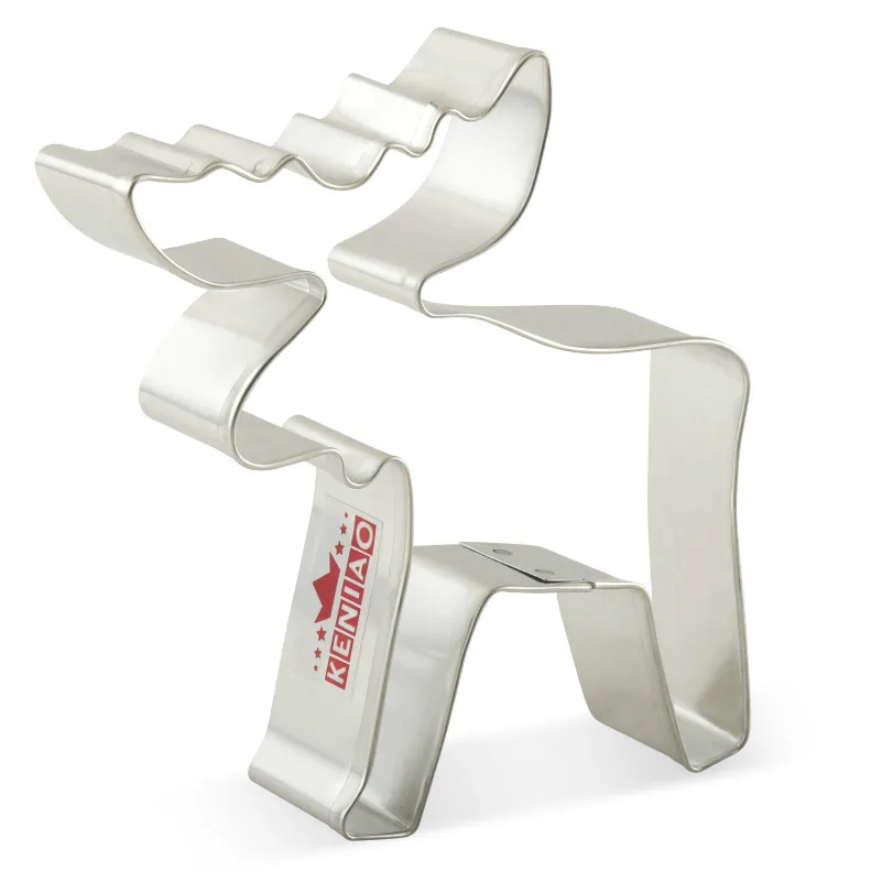

KENIAO Moose Cookie Cutter Woodland Christmas Fondant / Bread / Sandwich / Biscuit Cutter for Kids- 9 x 10.7 cm -Stainless Steel