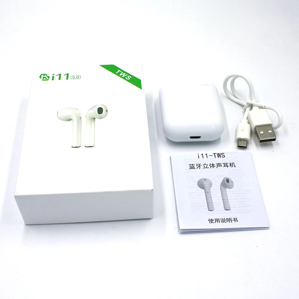 I11 наушники-вкладыши TWS Bluetooth 5 0 Беспроводной наушники mini i7s с микрофоном для iPhone X 7