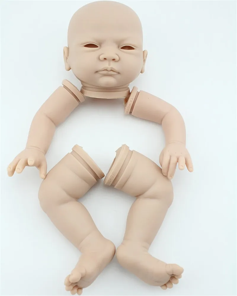 DIY Хорошее качество силикона Reborn Baby Doll наборы включая 1 голову, 2 ноги, 2 руки 2" мягкие реалистичные виниловые куклы аксессуары для детей