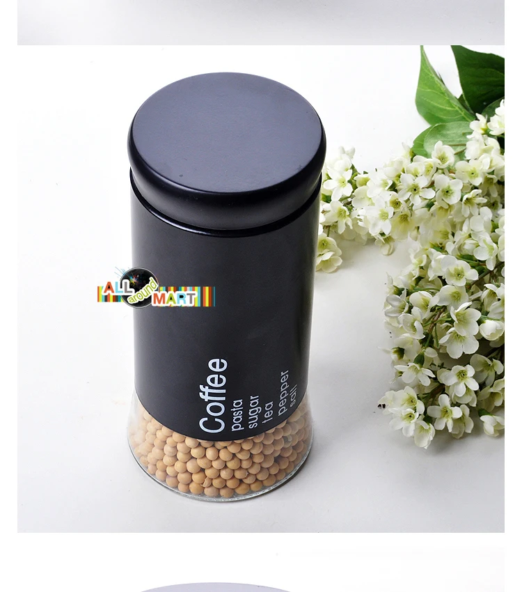 Small Stylish Pepper Sugar Salt Tea Coffee Seasoning Canister Container Storage Fashion Ikea