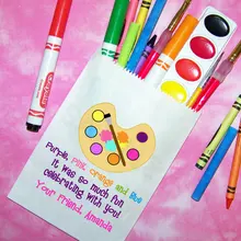 Пользовательские пантинга Искусство и ремесла день рождения попкорн конфеты буфет леденец мешочки для вечеринки перед рождением ребенка пекарня печенья десерты подарочные пакеты