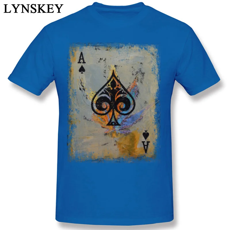 T Shirt Short Sleeve Geek 2017 Hot Sale ACE Round Collar 100% Cotton Adult Summer/Fall Tops Shirts Geek Tee Shirts Top Quality blue