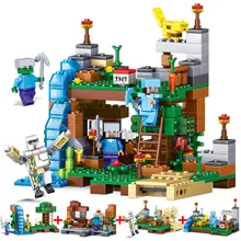 Qunlong Toy four in 1 MY WORLD Action Figures Building Blocks Compatible Legos Minecraft City Educational Enlighten Bricks For Kids
