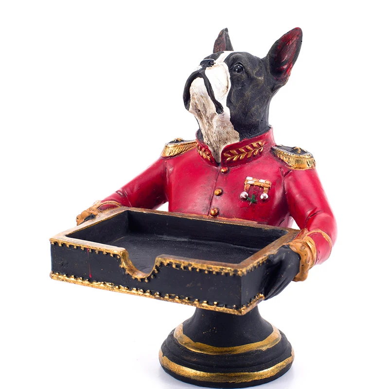 Desk & Table Figurines Name Card Holder Dog Shaped Decoration Home
