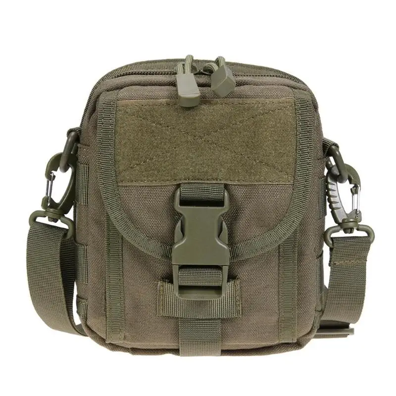Водонепроницаемая 1000D нейлоновая Спортивная тактическая поясная сумка на ремне, сумка на плечо для улицы, сумка для повседневного использования, портативная Военная поясная сумка - Цвет: green
