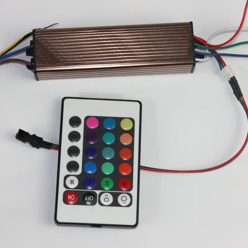 

10W,20W,30W,50W,100W LED Power Supply Driver IP66 Waterproof Lighting Transformer + RGB Remote Control for Led Strip Lamps DIY