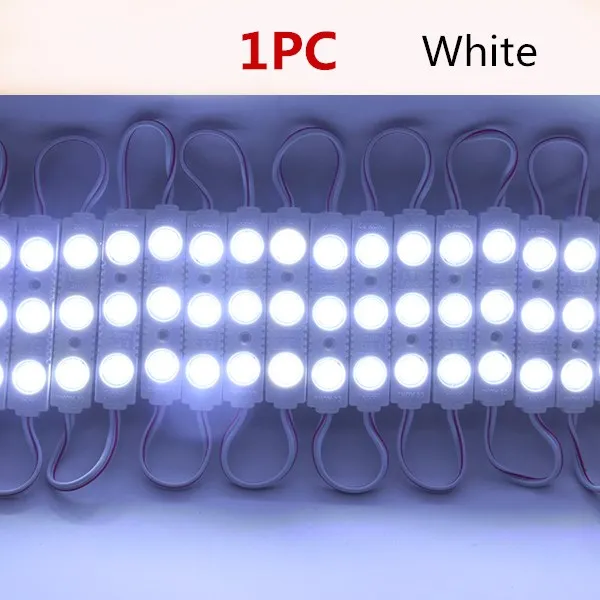 white 1pc Супер яркий SMD 5054 светодиодный модуль Рекламный дизайн высокое качество светодиодный модуль освещение 3 светодиодный DC12V 1 шт. 5 шт. 10 шт - Цвет: white 1pc