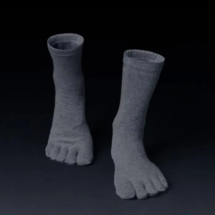 White Gray Black Toe Men Socks High Quality Bamboo Fiber Winter Male Summer Cotton Socks Socks Five / 5 Finger Socks