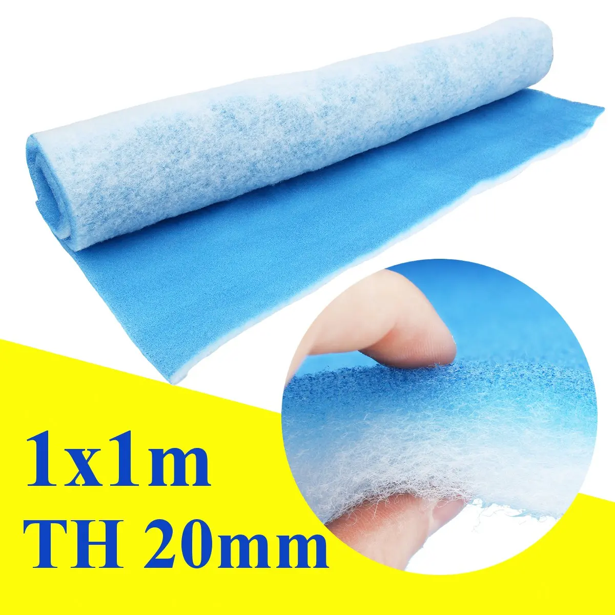 

1x1m 20mm Thick Car Paint Spray Booth Filter Sponge Extraction Extractor Polyester fiber AIR FILTER
