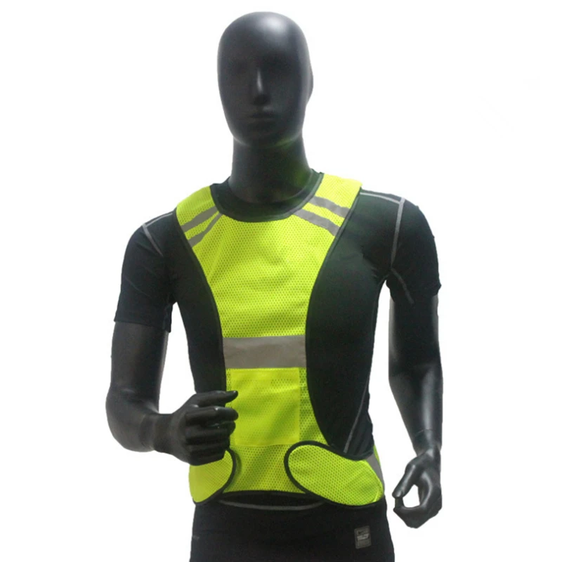 

Sportswear High Visibility Reflective Vest Security Equipment Night Work Fluorescent Green Orange New Arrival High Quality