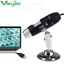 1000X 1600X цифровой usb-микроскоп увеличение эндоскопа 8 светодиодов камера с металлической основой Совместимость с Mac Window Android