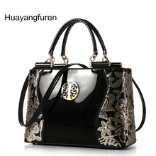 2017 de charol bolso de las mujeres bolsa de hombro de la marca de moda de lujo totalizador Del Embrague Lentejuelas diseño de patentes bolsa de mensajero de diamantes Q30Y