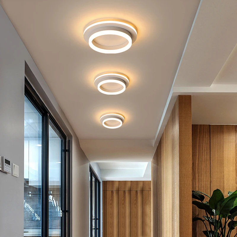 Новая акриловая круглая квадратная Потолочная люстра для гостиной спальни коридора AC85-265V 23 Вт домашний современный светодиодный потолочный светильник