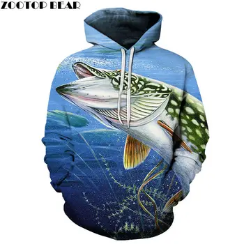 

Undersea Fish Printed Hoodies Men Women Sweatshirt Hooded Tracksuit Casual Pullover Hoody Streetwear Jacket ZOOTOP BEAR Dropship