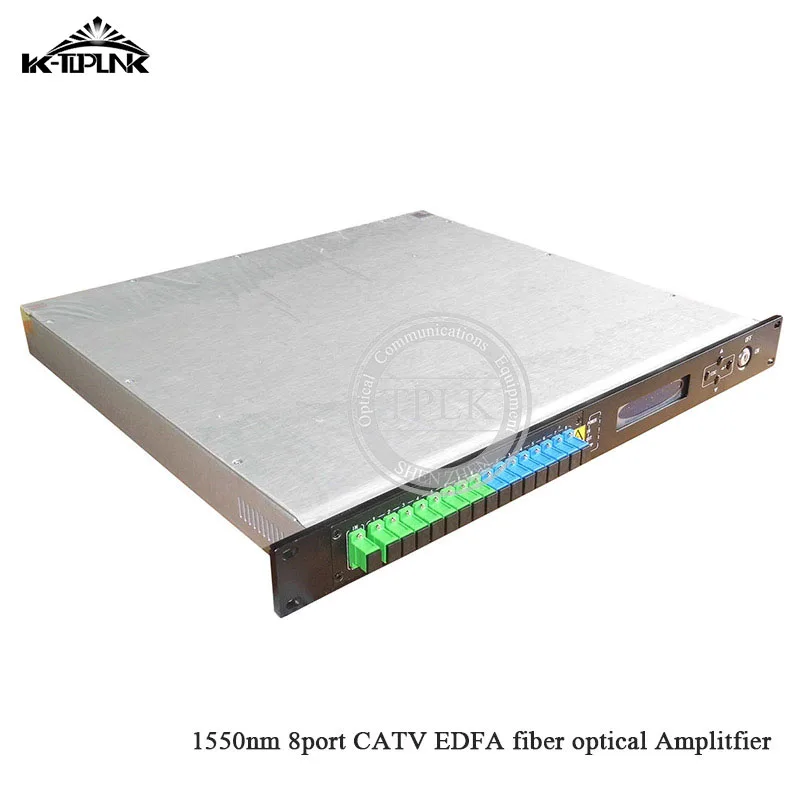 CATV EDFA Волоконно-оптический усилитель 1310/1490/1550 WDM 1550nm 1U/80 W 8port* 18dbm sc/apc, sc/upc оптический адаптер высокой мощности волоконно-оптический усилитель