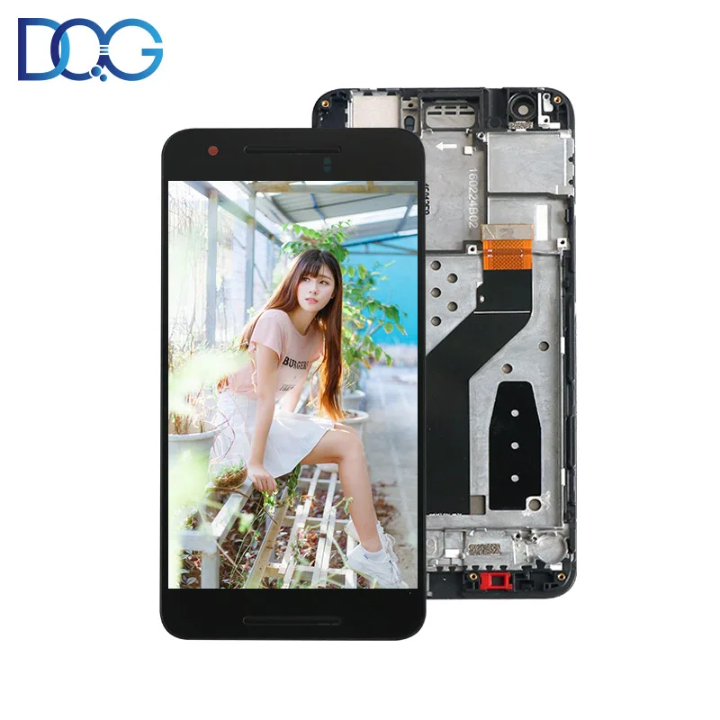 

5.7" Touch Panel For Huawei Google Nexus 6P Screen With Frame LCD Display Digitizer Assembly Replacement Parts 2560*1440