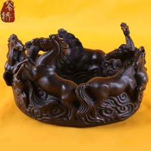 Бронзовая скульптура, ремесла пепельница подарок лошадь пепельница медная пепельница украшения аксессуары для дома