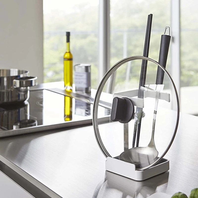 Cena Pan stojak na pokrywkę pokrywka stojak uchwyt łyżki unikalny uchwyt na przybory kuchenne