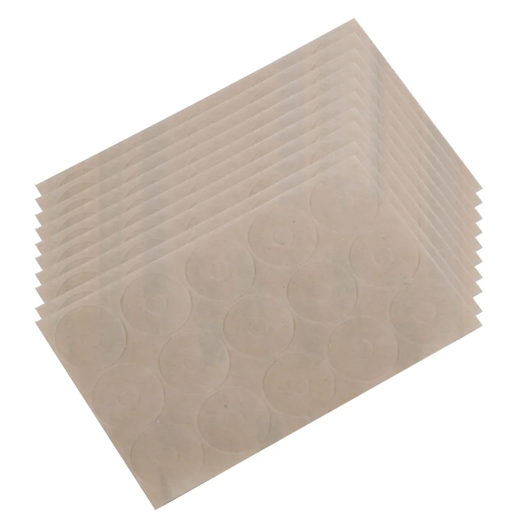 10 Sheets 150 Pcs Non-slip Adhesive Rings Silicone Grips for Quilt Templates Patchwork Rulers DIY Semi-Transparent,