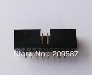 

10x DC3 16 Pin Shrouded Male Header Connector 2.54mm