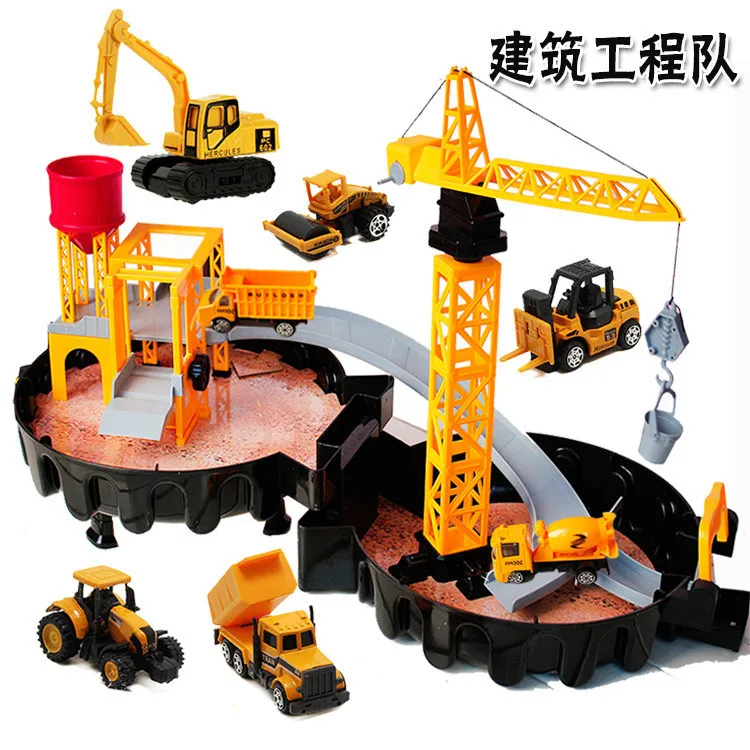 Diecast alloy construction site vehicle Engineering Car Classic Toy