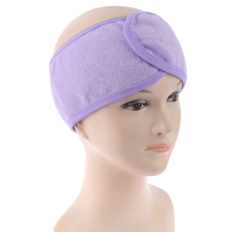 Модный головной тюрбан, дамские косметические тканевые полотенца, тиара для макияжа, повязки на голову для спа, ванны, душа, мытья лица, эластичные повязки для волос для женщин