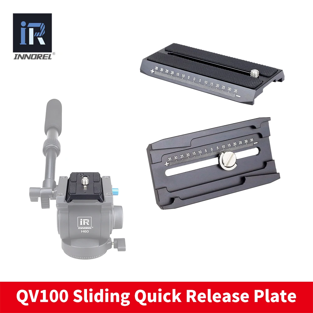 QV100 раздвижные Quick Release Plate для видео штатив монопод совместим с Manfrotto 501HDV 503HDV 701HDV MH055M0-Q5 501PL