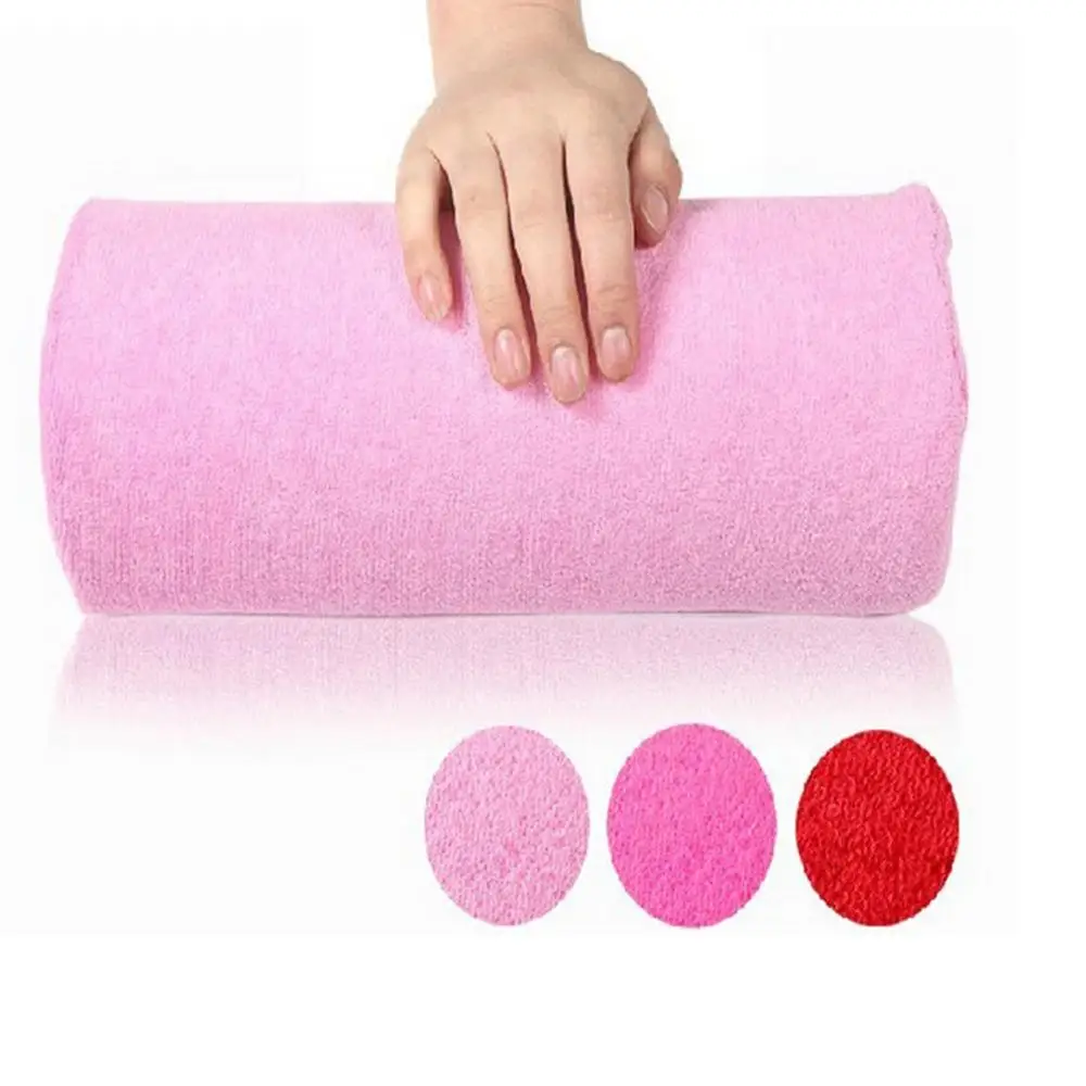 Маникюр подушки рук держатель подушки ногтей руки инструмент для полотенец Подлокотник Ногтей Маникюр оборудование - Цвет: pink