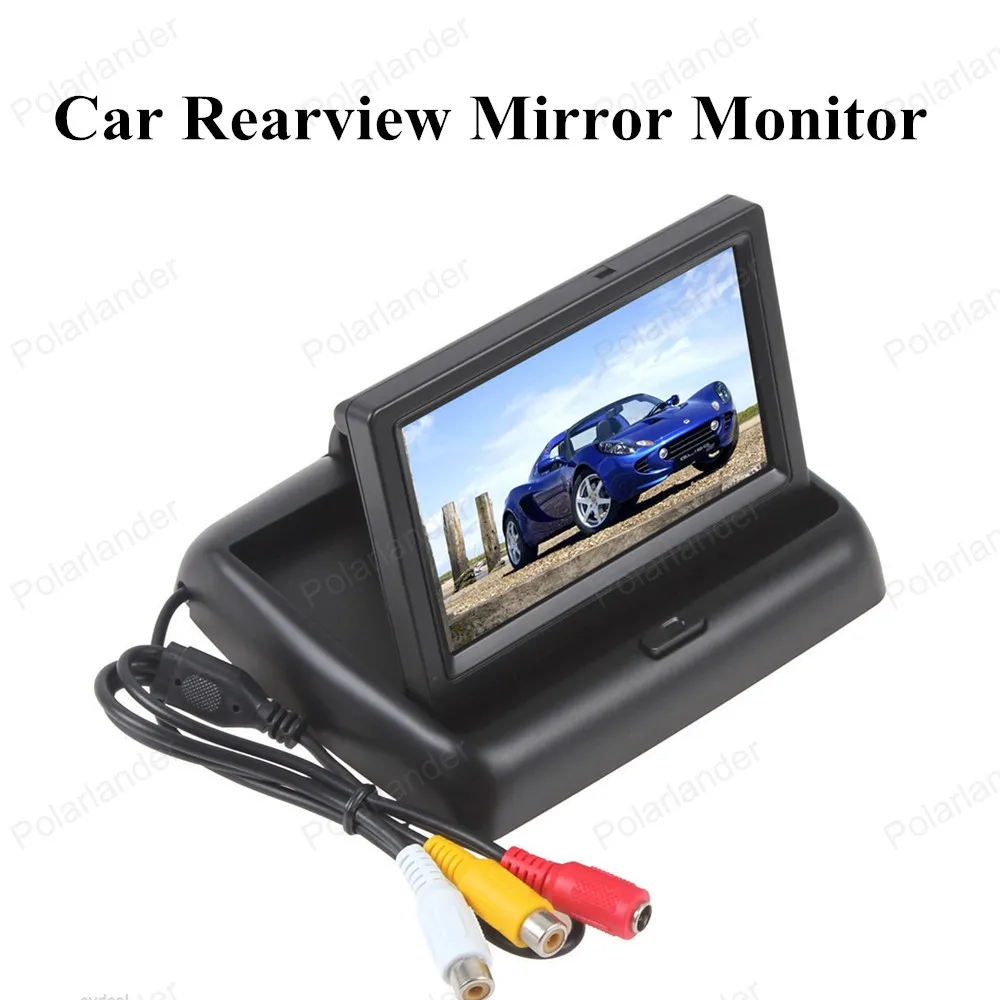hot sell 4 3 inch CCD HD with Car reverse backup Camera Car Rearview Mirror Monitor