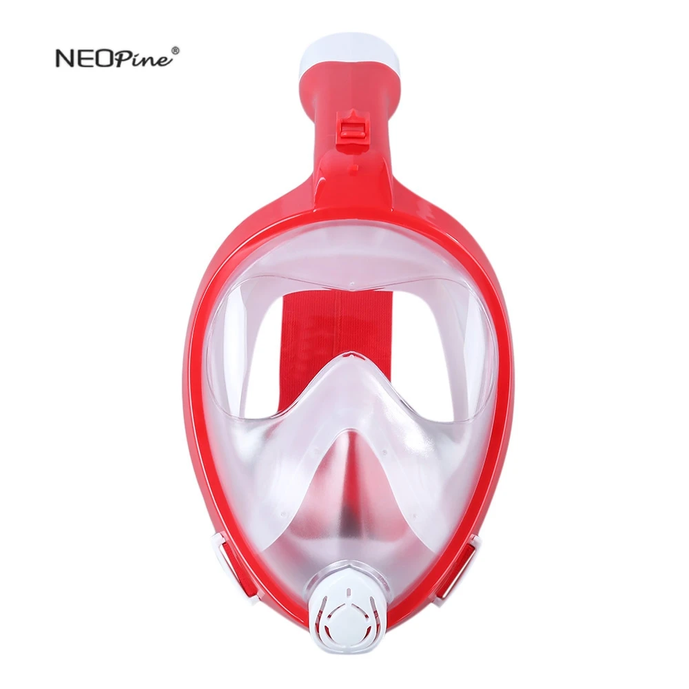 

NEOpine Christmas Design Foldable Dry Snorkeling Diving Mask Diving Scuba GoPro Camera Anti Fog Swimming Training Full Face Mask