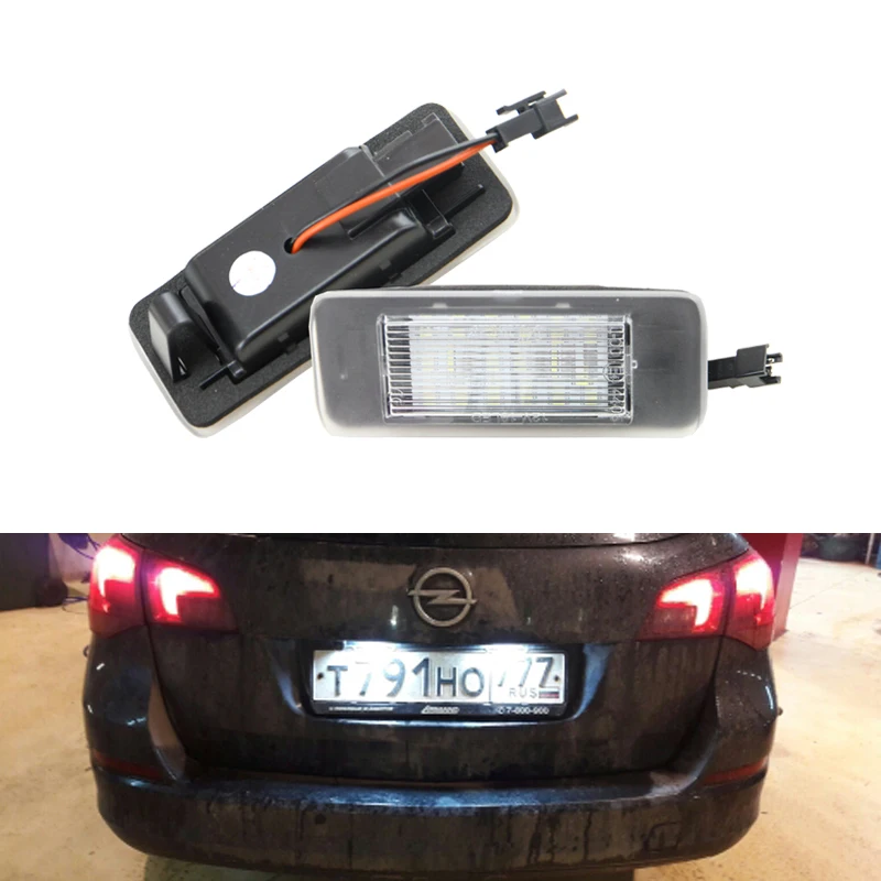 CAN bus 18 SMD светодиодный номерной знак светильник вой модуль для Opel Vauxhall Astra J Sports Tourer
