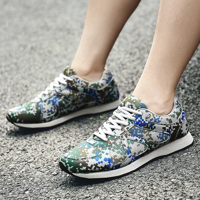 

summer woman man light outdoor shoes digit camouflage breathable mesh low state soft lace up outdoor shoe
