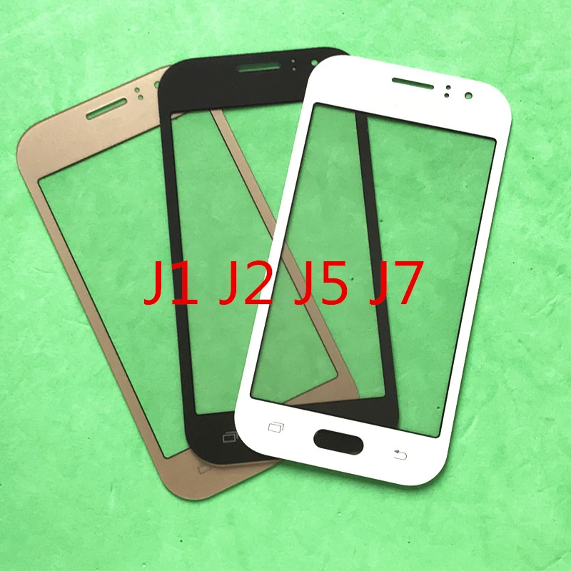 10 шт. внешнее стекло сенсорного экрана для Samsung j110 j2 j5 j7 (J1 J2 J5 J7 2015) сенсорный