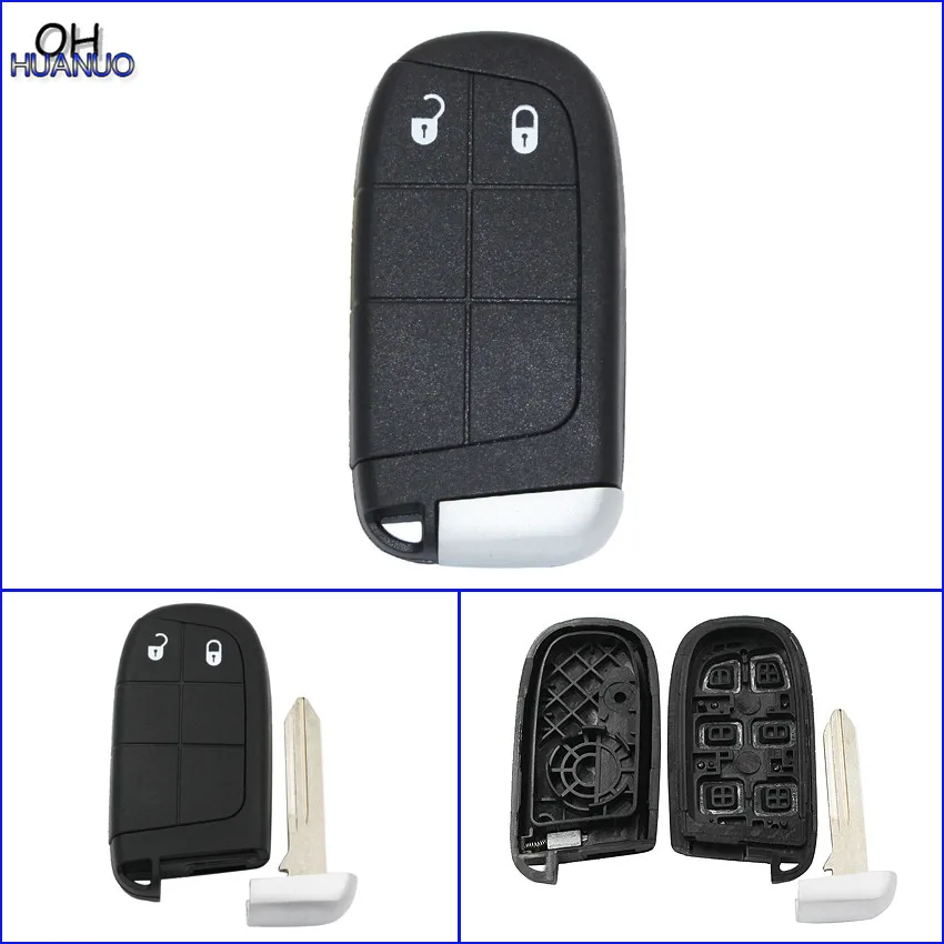 

New Keyless Smart Remote Key Case for Chrysler Dodge Journey 2011-2015 2 Buttons +Blade Key Shell Fob