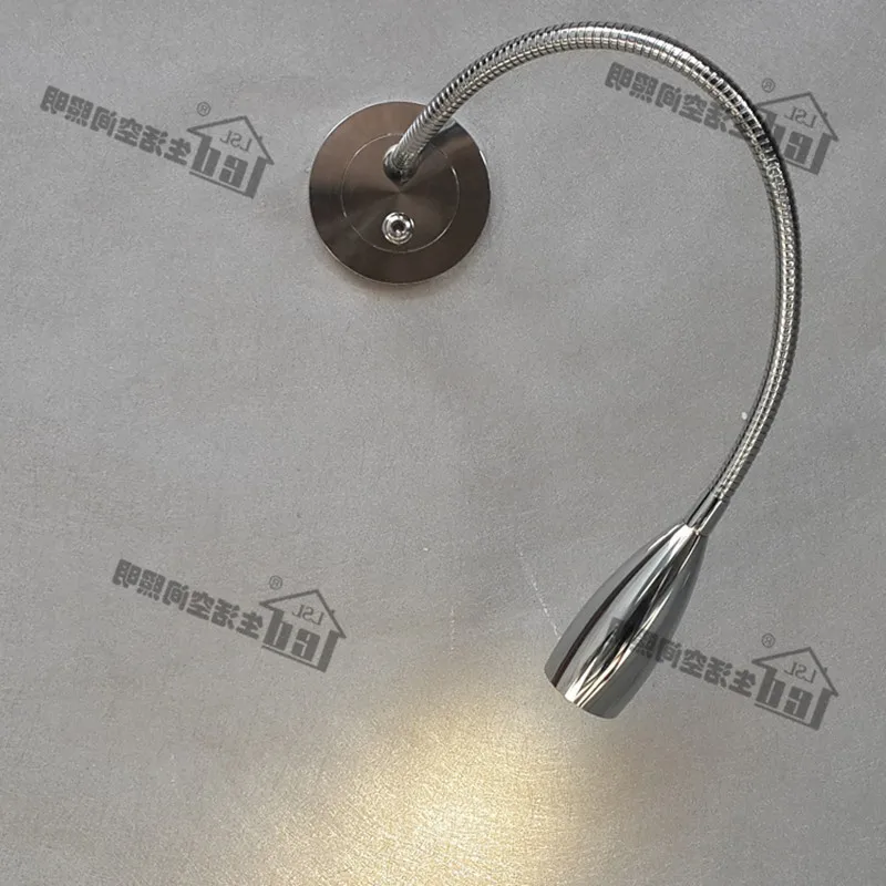 

Topoch Recessed Sconce Lights for House Camper Boat Aluminium Hose Firm Flexible 360mm AC100-240V DC 12V 24V Chrome Finish