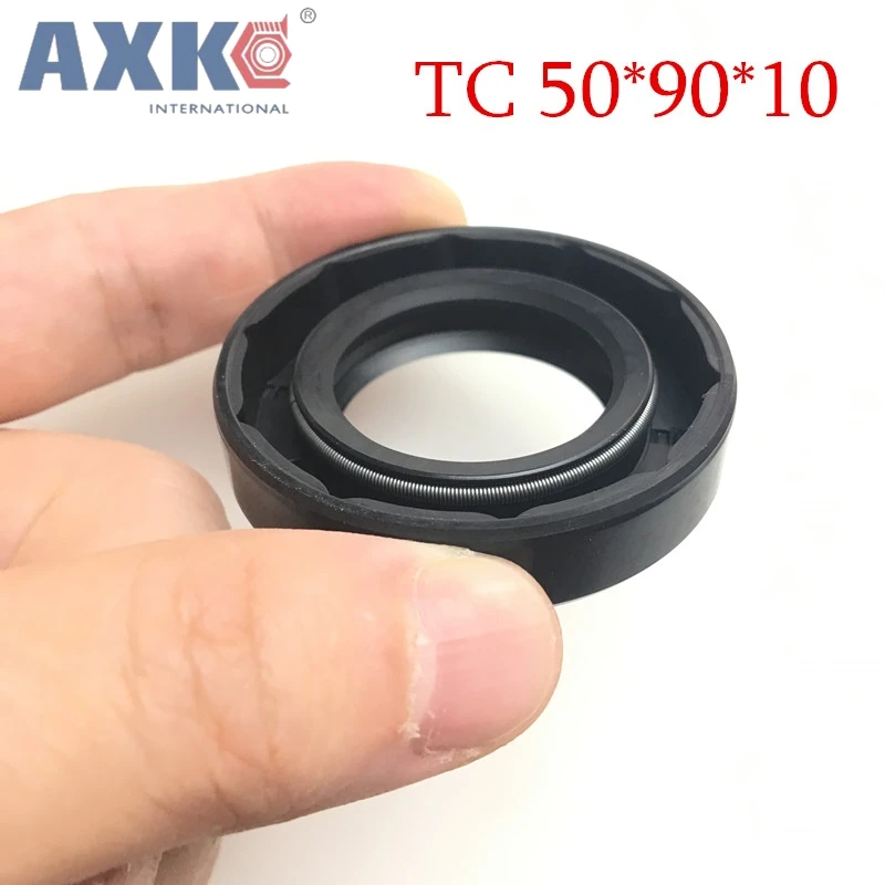 

10pcs/NBR Shaft Oil grease Seal TC-50*90*10 Rubber Covered Double Lip With Garter Spring/Gasket of motorcycle part